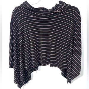 Vintage Giorgio Fiorlini Collection Y2K Made in USA Mock Neck Pink & Black Shaw